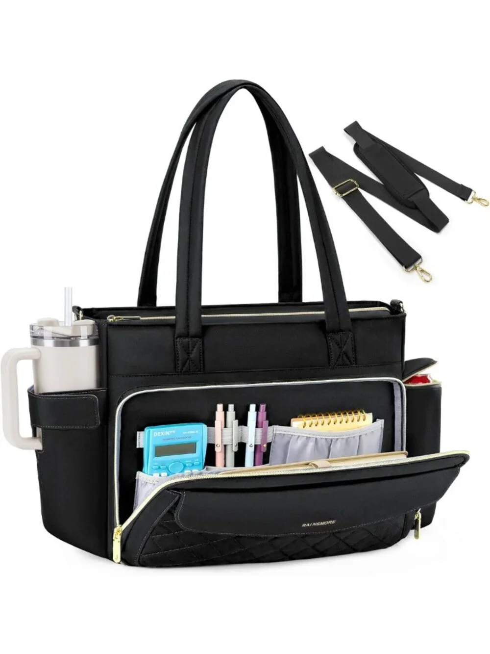 Stylish Teacher Tote Bag for Women, 15.6